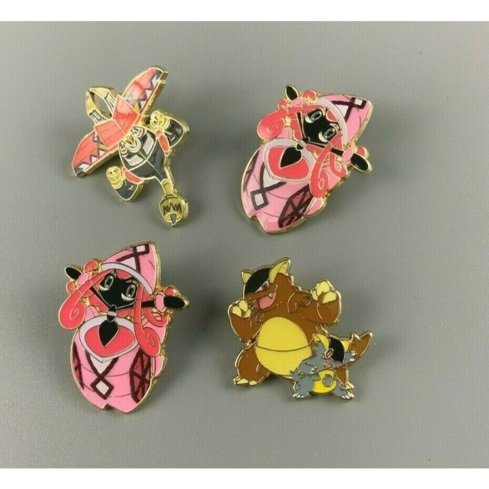 2017 Pokemon Enamel Pins Island Guardians Tapu Bul Bundle 4 Discount